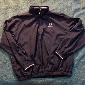 Dark Navy Pebble Beach Quarter Zip Windbreaker XL